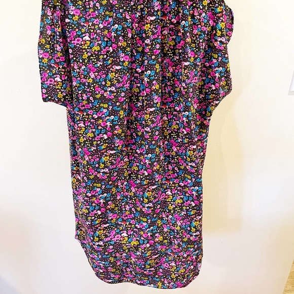 Rebecca Taylor Floral Button Shirt Dress Size 4 - Picture 7 of 12